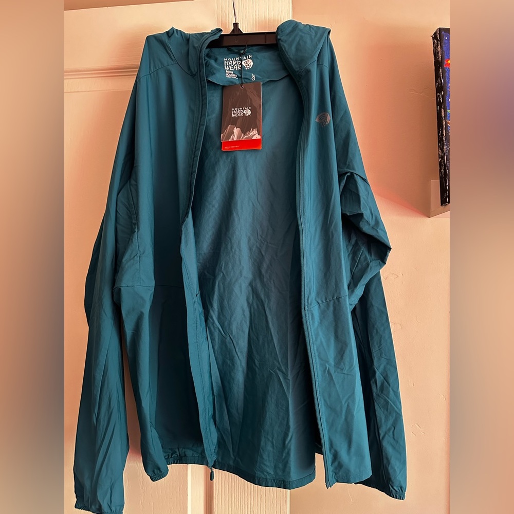 Mountain Hardwear Teal Rain/Wind Jacket